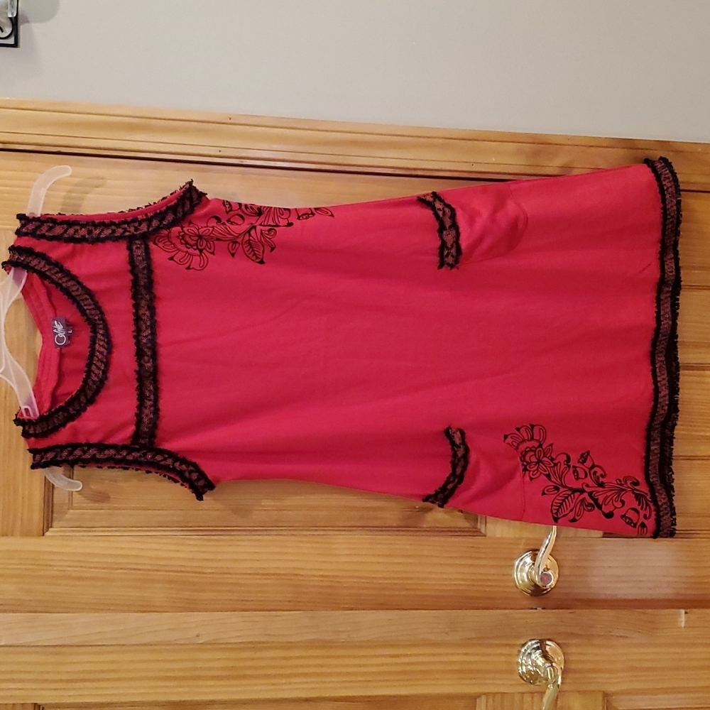 Coline red dress